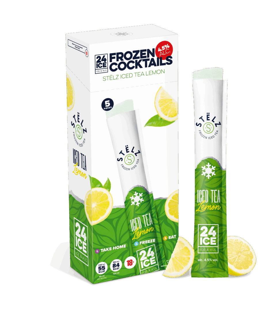 Stëlz Iced Tea Lemon – Frozen poptail (5-pak)